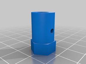 cubo de roda - 12mm hex 5mm robótica motor passo 3d print model - Mito3D