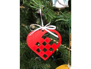 heart ornament decor 2017 christmas holiday 3d print model - Mito3D