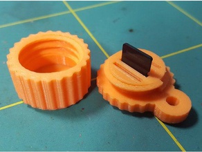sd card holder key ring hole hobby 3d print model - Mito3D
