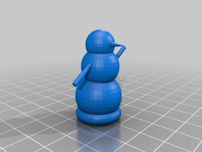 spinning moderno muñeco de nieve 3d print model - Mito3D