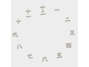 kanji clock symbols 3d print model - Mito3D