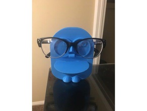 coruja de óculos suporte sólido os acessórios grau titular stand sol 3d print model - Mito3D