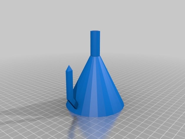 funnel handle 3d printing 3D print model - Mito3D