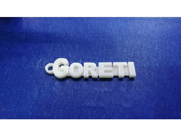 keychain - goreti keychains 3D print model - Mito3D