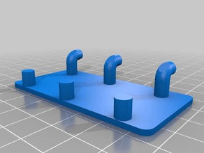 pegboard base plate tool holders & boxes peg 3d print model - Mito3D