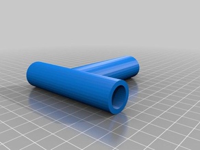 80x80 pipe t section 3d printing pipes 3d print model - Mito3D