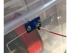 filament box feeder straight 3d printer accessories feed ikea samla 3d print model - Mito3D