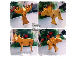 rudolph cookie cutter kitchen & dining 3d print model - Mito3D