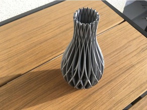 spiral vase - wave decor christmas decoration easy print gift 3d print model - Mito3D