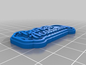 barbell academy keychains customized 3d print model - Mito3D