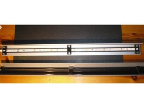 led schiene rail 200mm extendable electronics holder strip 3d print model - Mito3D
