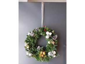 wreath holder outdoor & garden christmas family holiday 3d print model - Mito3D