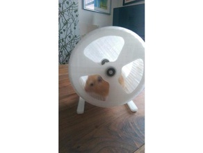 freestanding hamster wheel pets gerbil 3d print model - Mito3D