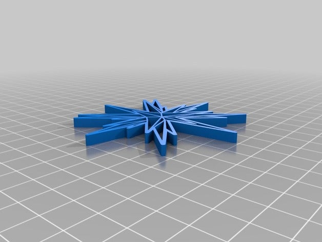 my customized origami moravian star decor 3D print model - Mito3D