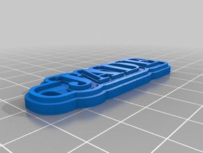 jade name tag keychains customized 3d print model - Mito3D