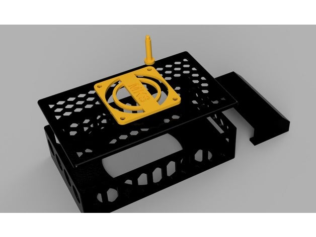 mks gen v14 cas de prêt 60 mm ventilateur L'imprimante 3d pièces anet a8 système centralisé bibliothèque base 3D print model - Mito3D