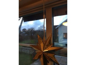 hang straight decor lamp star window 3d print model - Mito3D