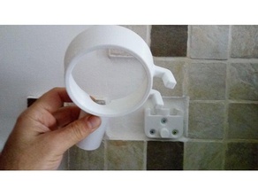 hairdrayer holder bathroom 3d print model - Mito3D