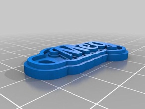 meg chaveiro Schlüsselanhänger kundengebundene 3d print model - Mito3D