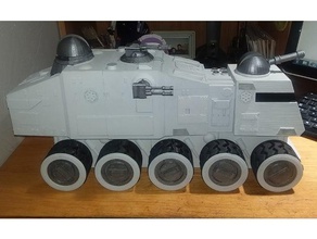 star wars turbo tank a6 juggernaut vehicles empire galactic science fiction scifi space spaceship starwars stormtrooper 3d print model - Mito3D