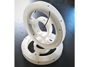 Beispiel spool 3d Drucker Zubehör filament fusion 360 reel Probe 3d print model - Mito3D