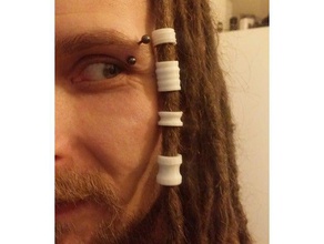 dreads beads jewelry dreadlockbeads dreadlocks 3d print model - Mito3D
