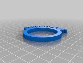 christine anéis de guardanapo cozinha e sala jantar personalizado 3d print model - Mito3D