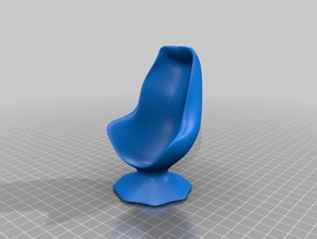 fauteuil œuf de la mode fritz hansen d'un des fauteuils arne jacobsen en 1958 bum bout à président le charme l'oeuf chaise bureau sci fi gratuite scifi spin excroissances, qui passeront chose 3d print model - Mito3D