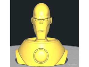 mr freeze bust people batman dome free freestanding head obj torso victor 3d print model - Mito3D