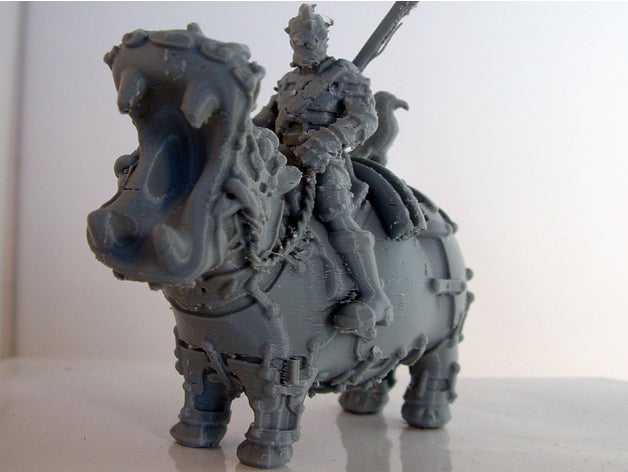 serengeti nehir devriyesi evcil hayvan hippo 3D print model - Mito3D