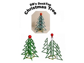 db's desktop christmas tree art christams holiday 3d print model - Mito3D