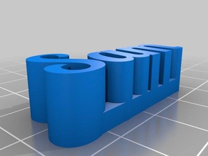sam - name sculptures customized 3d print model - Mito3D