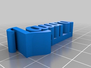 laura - nombre las esculturas personalizado 3d print model - Mito3D