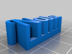 nate - nome esculturas personalizado 3d print model - Mito3D