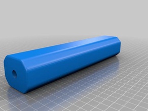 airsoft rectangle silencer sport & outdoors ccw mock 3d print model - Mito3D