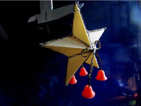 Weihnachtsstern Glocken Dekor 3d print model - Mito3D