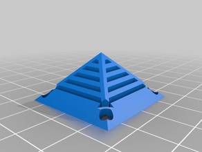 30 mm ventilateur grille de calandre en forme pyramide Imprimante 3d accessoires 3d print model - Mito3D