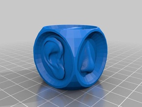 senses dice 3d print model - Mito3D