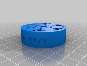 my customized emmet's gear bearing text kandee 2017 mechanical toys 3d print model - Mito3D