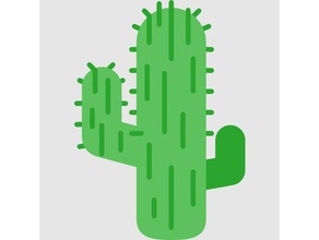 Kaktus Dekor cactus Schlüsselanhänger 3d print model - Mito3D