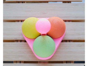 jonglage balle titulaire jeux la jonglerie balles de crosse 3d print model - Mito3D