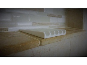 angled self draining soap dish - useful house prints bathroom usefulhouseprints 3d print model - Mito3D