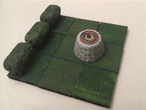 miniatura meridiana openlock giochi e giocattoli dnd prop dungeon fantasia in miniature 28mm pathfinder rpg meridiane sun dial da tavolo 3d print model - Mito3D