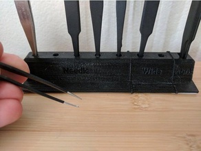 tweezer rack tool holders & boxes 3d print model - Mito3D