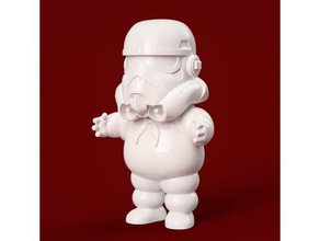 storm trooper stay puft marshmallow man analyses & répliques ghostbusters de la guimauve homme starwars star wars stormtrooper 3d print model - Mito3D