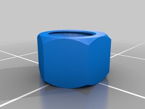 m5 tuerca hexagonal de 4mm partes personalizado 3d print model - Mito3D