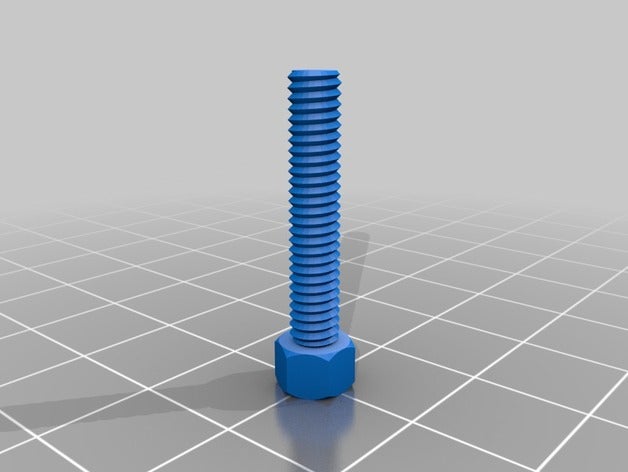 m5 tornillo hexagonal de 22 mm partes personalizado 3D print model - Mito3D