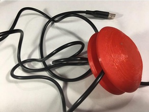 yoyo bobina di cavo gadget titolare la gestione dei cavi alimentazione spool 3d print model - Mito3D