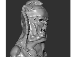 mortos-vivos peão egito A impressão 3d do busto xadrez jogo de o modelo crânio 3d print model - Mito3D
