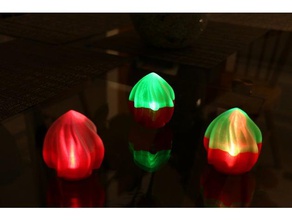 Weihnachten-led-Tee-Licht-Kopf Dekor Weihnachten led led-Licht 3d print model - Mito3D